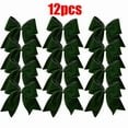 thumbnail image 1 of KOYPTL 12 Pcs Christmas Velvet Bows 6 Inch Vintage Ribbon Christmas Tree Bows Hanging Ornaments for Xmas Tree Rustic Wreath Gift Bows for Farmhouse Garland Craft Wrapping Home Decor Green, 1 of 7