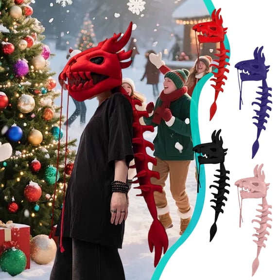 KOYPTL 120cm Spinosaurus Plush Dinosaur Outfit 3D Skeleton Design with Spinal Extension for Themed Photos Props Halloween Parties Costume Holiday Birthday Gifts for Boys Girls Men Women Black