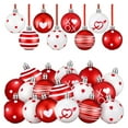 thumbnail image 1 of KOYPTL 16 Pcs Heart Shaped Baubles Valentines Day Decorations for Home Decor,Shatterproof Hanging Ornaments for Tree Wedding Anniversary Holiday Party Decoration, 1 of 6