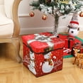 thumbnail image 1 of KOYPTL 2 In 1 Christmas Storage Box with Lids Christmas Ornament Storage Bin Used for Storage and As a Footstool Sturdy Collapsible Christmas Storage Containers&Organizer Children's Toy Storage Box, 1 of 6