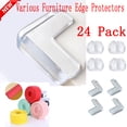 thumbnail image 1 of KOYPTL 2 Pack Furniture Edge and Corner Guards 4m Soft Protective Foam Cushion 8mm Thickness 80mm Width Corner Cushion Bumpers for Sharp Table Cabinet Corners Home Safety Protection Cover Pads Black, 1 of 7