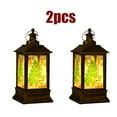 thumbnail image 1 of KOYPTL 2 Pcs Christmas Snow Globe Lanterns,Glowing Mini LED Lanterns With Santa Snowman Xmas Tree Battery Operated Christmas Hanging Lanterns for Tree Home Decor Outdoor and Indoor Xmas Decor, 1 of 8