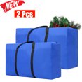 thumbnail image 1 of KOYPTL 2 Pcs Christmas Tree Storage Bag 20+30 Inch Large Capacity Christmas Storage Container with Durable Reinforced Handles& Zipper Waterproof Xmas Storage Box Blue, 1 of 5