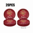 thumbnail image 1 of KOYPTL 20 Pack Christmas Paper Plates Oval Paper Plates 7" for Party Supplies Christmas Trees Disposable Plates for Serving Tray Baby Shower Birthday, 1 of 7