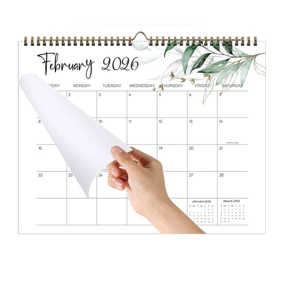KOYPTL 2026-2027 Large Wall Calendar for Home Office Classroom,18 Months Twin-Wire Binding Calendar,Hanging Weekly & Monthly Planner for Famliy Teachers Students Professionals Planning Organisers