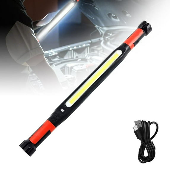 KOYPTL 2026 Magnetic Rechargeable LED Work Light Bar, 3000LM Rechargeable LED Work Light Bar, Under Hood Mechanic Light for Car Repair, Portable Cordless Trouble Light with Magnet & Hanging Hook