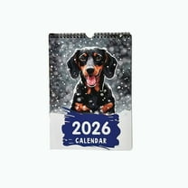 KOYPTL 2026 Vertical Wall Calendar Dogs Theme,Large Monthly Coil Calendar,Jan 2026 - Dec 2026,12 Months Hanging Planning Calendars for Family Home Office Supplies Organizing & Planning 8.3" x 11.2"
