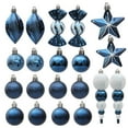 thumbnail image 1 of KOYPTL 20Pcs Various Shapes Christmas Ball Ornaments Set for Tree,Shatterproof Hanging Bulbs Pendants for Christmas Tree Porch Lawn Yard Holiday Decorations for Xmas Birthday Home Party Supplies, 1 of 6