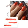 thumbnail image 1 of 24 Tablets Classic Solid Color Glue on Nails Set for Women Girl,Short Square Fake Nails Acrylic Shine Glossy Press on Nails for Office Daily Wedding,Full Nail Wrap Gift for Valentine's Holiday, 1 of 3