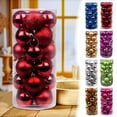 thumbnail image 1 of KOYPTL 24pc 2.36In Christmas Balls Ornaments for Xmas Christmas Tree,Shatterproof Bright Pearlescent Hanging Pendants for Porch Lawn Yard Holiday Fireplace Decorations for Birthday Home Wedding Party, 1 of 6