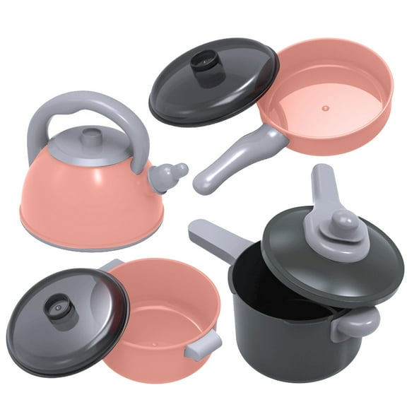 KOYPTL 28-Piece Mini Play Kitchen Accessories for Kids, Pretend Cooking Playset with Pots, Pans, Utensils, Cutting Fun Fruits & Veggies, Learning/Christmas Gift for Toddlers, Girls & Boys