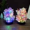 thumbnail image 1 of KOYPTL 2pcs Acrylic Butterflies Night Light with Guardian Sparkling Light,Colorfull Led Butterflies Figurine Gift for Women Girls Valentine's Day Holiday Supplies & Bedside Desktop Decor Presents, 1 of 9