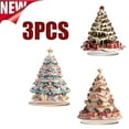 thumbnail image 1 of KOYPTL 3 Pcs Artificial Christmas Tree Table Decorations,Acrylic Aesthetic Winter Tree with Star Topper,Christmas Decorations for Holiday Party Home Indoor Decor Gift Christmas Stocking Stuffers, 1 of 6