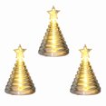 thumbnail image 1 of KOYPTL 3 Pcs Christmas Tree Candles with LED Light Flameless Battery Operated Christmas Table Decorations for Desktop Dinner Center Home Decor Christmas Stocking Stuffers Xmas Decorations Gift White, 1 of 7