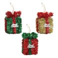 thumbnail image 1 of KOYPTL 3 Pcs Christmas Tree Decorations,Christmas Hanging Ornament Set Tinsel Ribbons Box Shape Hanging Pandent for Home Indoor Party Desktop Xmas Tree Decor,Christmas Table Decorations, 1 of 6