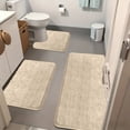 thumbnail image 1 of KOYPTL 3-Piece Memorys Foam Bathroom Rug Set Soft Non Slide Bath Mat Absorbent Bath Rug Perfects for Bathroom Laundry Room Mat Bathroom Mat Bathroom Accessories Khaki, 1 of 7