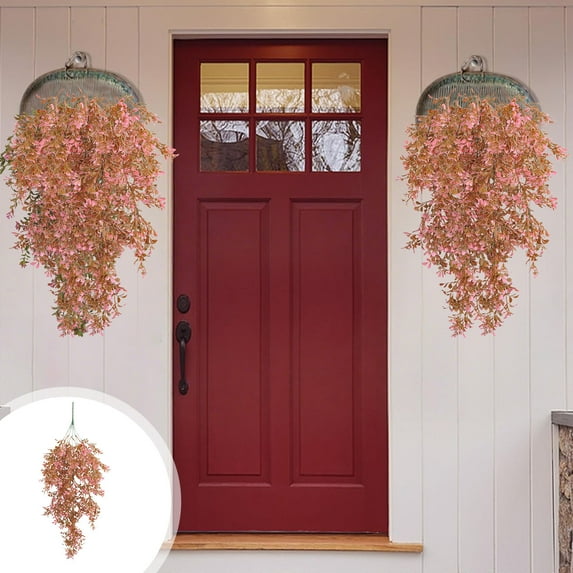 KOYPTL 30*12 Inch Artificial Hanging Flowers for Outdoors Fall Decoration,Halloween Plants Decoration for Thanksgiving Wedding Party Indoor Outside Garden Window Home Porch Decor