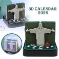 thumbnail image 1 of KOYPTL 3D Sticky Calendar 2026 with Lights,Time Piece Calendar,12 MonthsJesus Tear Away Calendar,Art Notepad Tabletop Decorations for Christmas Birthday Anniversaries Valentine's Gift, 1 of 8