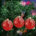 thumbnail image 1 of KOYPTL 3pcs Christmas Balls Set,3.1 Inch Rustic Vintage White And Silver Farmhouse Decorative Hanging Ornaments,Retro Traditional Style Christmas Tree Balls Decorations For Party Indoor Outdoor, 1 of 6