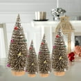 thumbnail image 1 of KOYPTL 4 Pcs Mini Christmas Tree Christmas Artificial Bottle Brush Trees with Wooden Base,Christmas Table Decorations for Xmas Holiday Tabletop Home Decor,Xmas Decorations Indoor, 1 of 8
