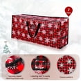 thumbnail image 1 of KOYPTL 45in-Christmas Tree Storage Bag with Zipper & Handles,Heavy Duty Durable Waterproof Oxford Fabric Tote for Holiday Storage Christmas Balls Lights Gifts Clothes Container & Space Saving-Red, 1 of 6