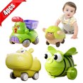 thumbnail image 1 of KOYPTL 4pcs Baby Animals Inertia & Clockwork Car Toys Set for Toddlers 6-12 8-18 Months,Christmas Stocking Stuffers Gifts for Boys Girls,Crawling Tummy Time Toy for 1 2 Years Old Gift for Birthday, 1 of 9