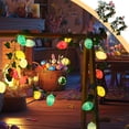 thumbnail image 1 of KOYPTL 5 FT Easter Egg Garland with LED Light for Mantle, Pastel Egg String Lights Outdoor Indoor Waterproof, Spring Decor for Yard Fence Garden Party, Easter Garland Decorations for the Home, 1 of 6