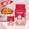thumbnail image 1 of KOYPTL 5 Pack 100 Pcs Stain Removal Wipes for Clothes Individually Packaged Compact and Easily Removes Stains Fabric Cleaner for Shoes Jackets Carpets No-Rinse Formula, 1 of 6