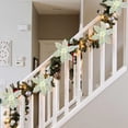 thumbnail image 1 of KOYPTL 5 Pcs Artificial Flowers Christmas Tree Decorations,7.5 Inch Realistic Glitter Macaroon Flowers Xmas Tree Topper Ornament Christmas Decorations for Holiday Wedding Party Home Decor Yellow, 1 of 6