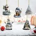 thumbnail image 1 of KOYPTL 5 Pcs Christmas Tree Shape Pendant,Xmas Tree Decorations,Christmas Hanging Ornaments Decorations,2D Acrylic Snowman Christmas Decorations for Indoor Outdoor Home Decor Party Supplies, 1 of 7