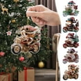 thumbnail image 1 of KOYPTL 5 Pcs Cute Dogs Christmas Tree Ornament Set Acrylic Flat 2D Christmas Hanging Ornament for Xmas Tree,Pets on Motorcycle Christmas Decorations for Home Decor,Keepsake Gifts for Friends Family, 1 of 7