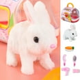 thumbnail image 1 of KOYPTL 6 Inch Bunny Toys For 3+ Years Old Boys Girls,Plush Rabbit With Cage,Toys Can Sounds Hopping Walking Action Wiggling Ears Twitching Nose,Christmas Birthday Gift For Toddlers Kids 2+, 1 of 9