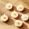 thumbnail image 1 of KOYPTL 6 Pcs Sun Flower Flame Candle Floating Scented Tea Candles Christmas Decorations for Wedding Receptions Holidays Party Home Decor Christmas Gifts for Friends Family Christmas Table Decorations, 1 of 6
