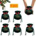 thumbnail image 1 of KOYPTL 6 Pcs Velvet Christmas Gift Bags with Drawstring and Bow,Gift Pouches Candy Bag Bundle Pocket Wrapping Bags for Christmas Birthday Engagement Wedding Party Supplies, 1 of 7