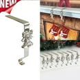 thumbnail image 1 of KOYPTL 6 in-Christmas Stockings Holder for Wreaths Pendants,Heavy Reusable Silver No-Damage Xmas Hanger for Fireplace Mantle Grip Stand Christmas Decoration Counter Home Hanging Ornaments-Bell, 1 of 7