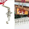 thumbnail image 1 of KOYPTL 6 in-Christmas Stockings Holder for Wreaths Pendants,Heavy Reusable Silver No-Damage Xmas Hanger for Fireplace Mantle Grip Stand Christmas Decoration Counter Home Hanging Ornaments-Snowman, 1 of 7