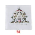 thumbnail image 1 of KOYPTL 60 Pcs Christmas Paper Napkins Disposable Xmas Tissue Paper Cocktail 2 Ply Xmas Tree Style Beverage Napkins Paper Xmas Towel for Christmas Party Holiday Birthday Dinner Table Supplies, 1 of 7