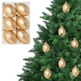 thumbnail image 1 of KOYPTL 6PCS 2.36In Christmas Ball Ornaments Set for Tree,Shatterproof Gold rugby Hanging Bulbs Pendants for Christmas Tree Porch Lawn Yard Holiday Decorations for Xmas Birthday Home Party Supplies, 1 of 4