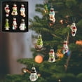 thumbnail image 1 of KOYPTL 6pcs-Christmas Painting Glass Pendant Set for Xmas Tree,Mini Festive Traditional Vintage Ornaments Glass Blown Baubles for Holiday Wedding Window Fireplace Hanging Decoration, 1 of 6