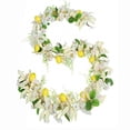 thumbnail image 1 of KOYPTL 71 Inch Artificial Lemon Garland Christmas Decorations,Dense Spring Greenery Garland with Lemons and Flowers,Hanging Floral Garlands for Mantel Fireplace Party Wedding Indoor Home Decor Beige, 1 of 7