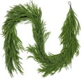 thumbnail image 1 of KOYPTL 8.86ft Christmas Garlands Norfolk Pine Garland Real Touch Artificial Faux Greenery Garland for Table, Mantle, Staires, Wall Holiday Indoor Outdoor Christmas Decorations, 1 of 9