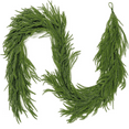 thumbnail image 1 of KOYPTL 8.86ft Christmas Garlands Norfolk Pine Garland Real Touch Artificial Faux Greenery Garland for Table, Mantle, Staires, Wall Holiday Indoor Outdoor Christmas Decorations(Soft), 1 of 9