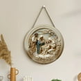 thumbnail image 1 of KOYPTL 8 Inch Christmas Ornaments Religion Christmas Nativity Scene Decorations for Home,3D Effect Print Acrylic Reusable Indoor Outdoor Xmas Tree Round Birth of Jesus Savior Hanging Ornament Gift, 1 of 6