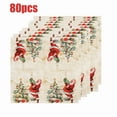 thumbnail image 1 of KOYPTL 80 Pcs Christmas Cocktail Paper Napkins,Xmas Tree Snowflakes Disposable Guest Napkins 3-Ply Winter Party Hand Towels for Holiday New Year Christmas Party Supplies Christmas Table Home Decor, 1 of 7