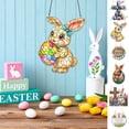 thumbnail image 1 of KOYPTL Acrylic Stained Glass Style Rabbit Window Hanging Ornaments,Artificial Lightweight Stained Glass Suncatcher for Home Doors Decor,2D Flat Rabbit Wall Decoration for Sunlit Space Easter Holiday, 1 of 7