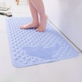 thumbnail image 1 of KOYPTL Anti-Slip Shower Mat 27.5"x13.7" with Suction Cups Foot Scrubber,Soft Machine Washable Non-Slip Bathtub Mat with Drain Holes & Small Raised Dots for Bathroom Floor Bathtub Comfortable Massage, 1 of 6