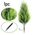 thumbnail image 1 of KOYPTL Artificial Trees Christmas Garden Decoration Outdoor, Fake Evergreen Realistic Norfolk Pine Decor for Porch, Pathway, Garden, Outdoor Indoor UV Resistant, Yard Art Decor, Green, 1 of 9