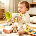 thumbnail image 1 of KOYPTL Baby Handheld Mini Trumpet Toy,Cartoon Portable Wind Instrument Rattle with Bottons,Soothing Toy Early Education Musical Enlightenment Toy for Toddlers Infant years 0-6 6-12 Months Grasp Play, 1 of 4