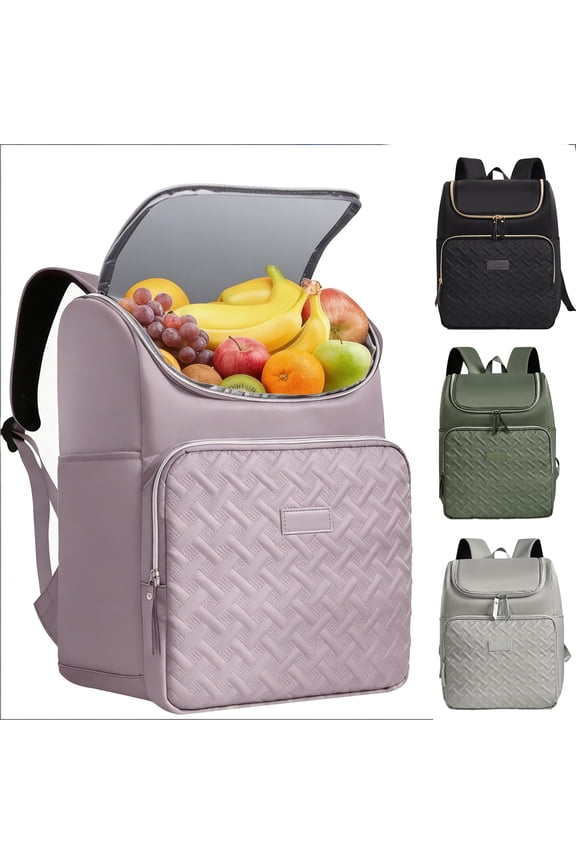 Backpack Coolers Insulated Leak Proof for Women Men 33 Cans Large Capacity Waterproof Cooler Backpack Soft Portable Cooler Bag for Beach Travel Camping Picnic Work Green