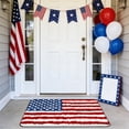 thumbnail image 1 of KOYPTL Bathroom Rug Independence Day Decoration,4th of July USA Flag Tuft Bath Mat Non Slip Rectangle Shaped Washable Absorbent Decorative Flag Shower Rug Front Door Floor Mat for Home Bathroom Decor, 1 of 6